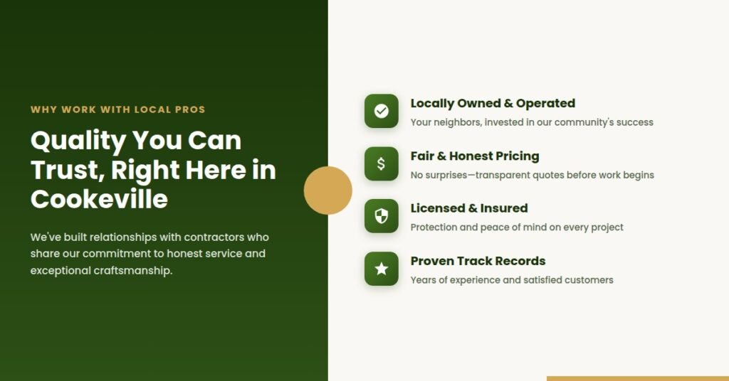 why choose local home service professionals