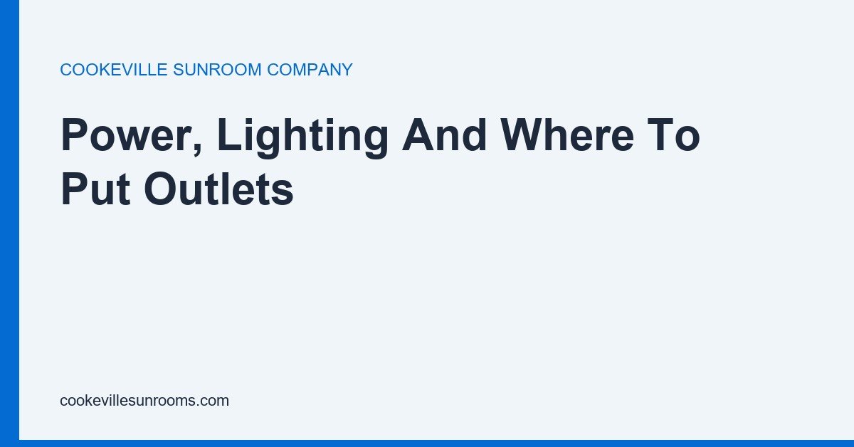 A sunroom electrical plan marking outlet, switch and fixture placements around seating and plant areas.